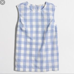 Gingham Shell Top